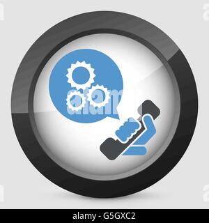 Technical assistance icon Stock Vector