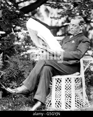 American President - Woodrow Wilson Stock Photo