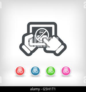 Tablet password accesss Stock Vector