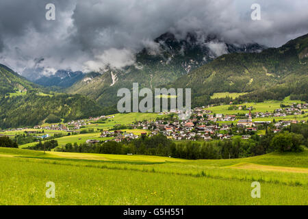 Telfes im Stubai, Stubaital, Tyrol, Austria Stock Photo