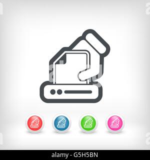 Printer icon Stock Vector