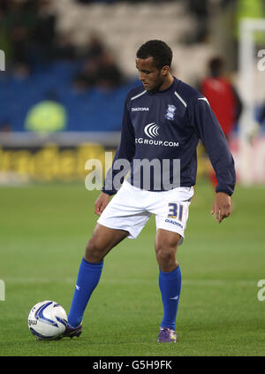 Soccer - npower Football League Championship - Cardiff City v Birmingham City - Cardiff City Stadium. James Hurst, Birmingham City Stock Photo