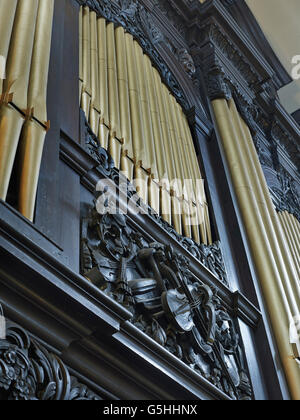 St Magnus the Martyr church in the City of London, by Chrisopher Wren. Organ by the Jordan family Stock Photo