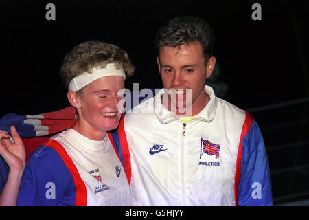 Athletics - 1990 European Championships - Men's 800m Final - Split, Yugoslavia. Stock Photo