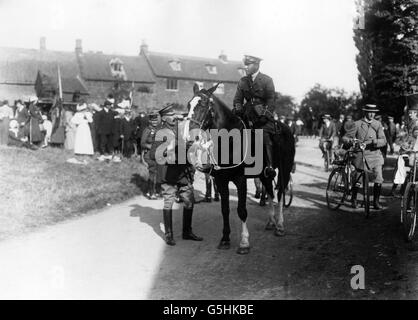 World War One - Army Manoeuvres - 1913 Stock Photo
