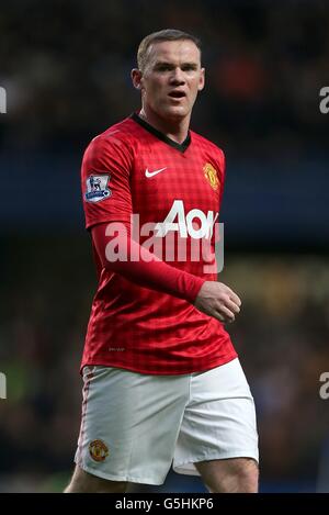 Soccer - Barclays Premier League - Chelsea v Manchester United - Stamford Bridge. Wayne Rooney, Manchester United Stock Photo