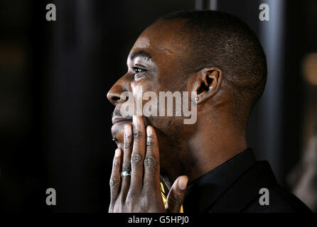 Phillips Idowu attends The Yellow Ball, the inaugural Bradley Wiggins Foundation event at the Roundhouse, London Stock Photo