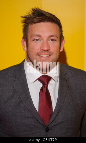 Dan Greaves arrives at the UK Athletics Dinner, at the Royal Courts of Justice, in central London. Stock Photo