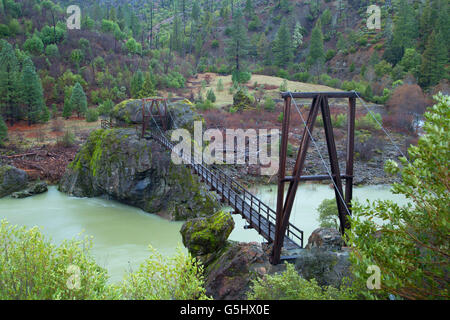 Swinging Bridge at McCaleb Ranch, Illinois Wild and Scenic River ...