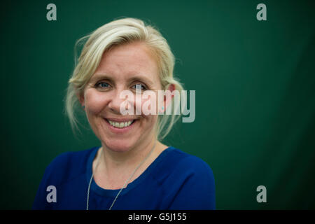 Lucy Hawking, FRSA , English journalist and novelist. The daughter of theoretical physicist Stephen Hawking and writer Jane Wilde Hawking,   Author of 'George and the Blue Moon'.  The Hay Festival of Literature and the Arts, Hay on Wye, Powys, Wales UK, June 03 2016 Stock Photo