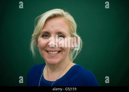 Lucy Hawking, FRSA , English journalist and novelist. The daughter of theoretical physicist Stephen Hawking and writer Jane Wilde Hawking,   Author of 'George and the Blue Moon'.  The Hay Festival of Literature and the Arts, Hay on Wye, Powys, Wales UK, June 03 2016 Stock Photo