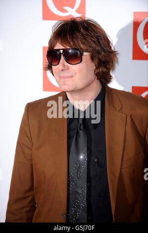 Nicky Wire from Manic Street Preachers at the 2012 Q Awards at the Grosvenor House Hotel, Park Lane, London Stock Photo