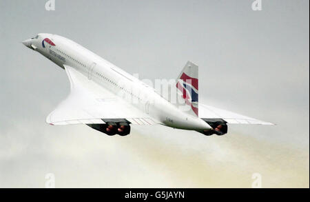 Concorde Flight Stock Photo