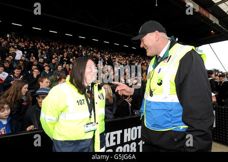 Soccer - Fulham - Craven Cottage - Fulham Security and Steward Images Stock Photo