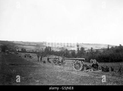 World War One - French Army - Artillery Stock Photo