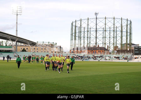 Australian Rules Football - AFL European Challenge Cup - Port Adelaide v Western Bulldogs - The KIA Oval Stock Photo