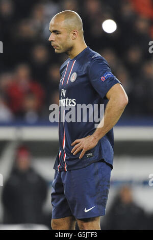 Soccer - UEFA Champions League - Group A - Paris Saint-Germain v Dinamo Zagreb - Parc des Princes. Alex, Paris Saint-Germain Stock Photo