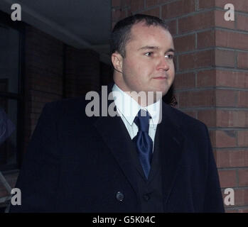 Neale Caveney arrives at Hull Crown Court, where he is accused along with Jonathan Woodgate, Lee Bowyer and Paul Clifford, of causing grievous bodily harm with intent to student Sarfraz Najeib. * 14/12/01 Neale Caveney who has been found guilty of affray at Hull Crown Court, but the jury cleared him of causing grievous bodily harm with intent in January last year in an incident in Leeds city centre in which 21-year-old student Sarfraz Najeib was left with injuries including a broken nose and cheekbone and a fractured leg. Stock Photo
