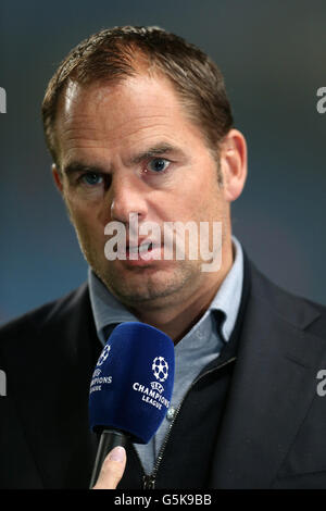 Soccer - UEFA Champions League - Group D - Manchester City v Ajax - Etihad Stadium. Ajax manager Frank De Boer Stock Photo