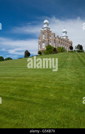 LDS Temple -- Logan, Utah Stock Photo