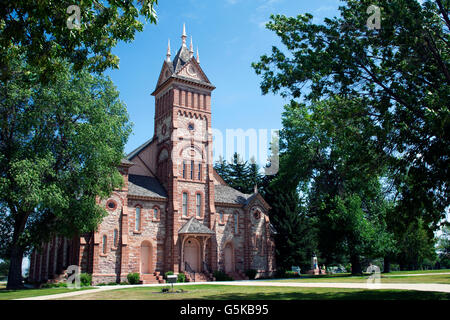 LDS Tabernacle -- Paris, Idaho Stock Photo