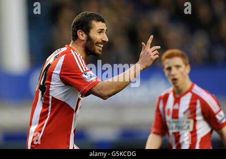 Soccer - Barclays Premier League - Everton v Sunderland - Goodison Park. Carlos Cuellar, Sunderland Stock Photo