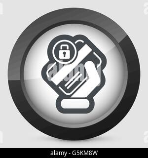 Locked credit card Stock Vector