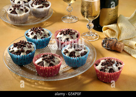Chocolate cupcakes Stock Photo