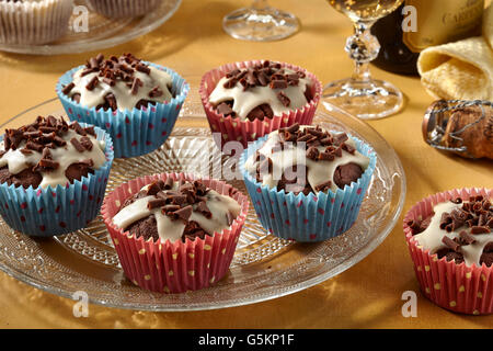 Chocolate cupcakes Stock Photo