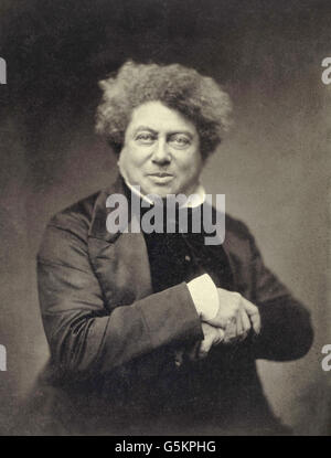 Alexandre Dumas, French writer Stock Photo