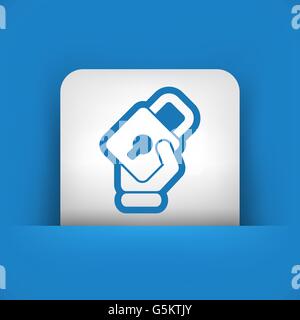 Padlock icon Stock Vector