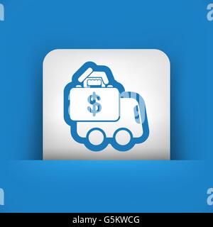 Money van transfer Stock Vector