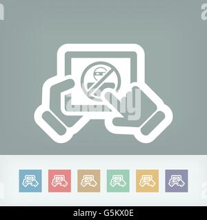 Tablet password accesss Stock Vector