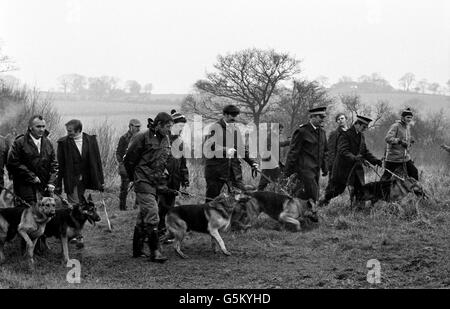 British Crime - Murder - The Black Panther Case - Sedgley - 1975 Stock Photo