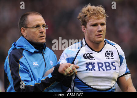 Rugby Union - EMC Test - Scotland v New Zealand - Murrayfield Stock Photo