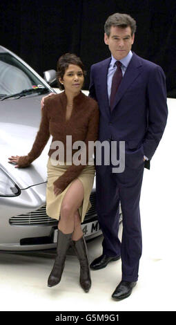 Pierce Brosnan At The Pinewood Studios For The James Bond Film Die 