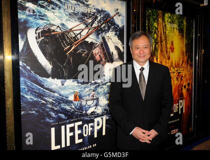 Ang Lee arriving for the premiere of Life of Pi at the Empire Leicester Square, London. Stock Photo