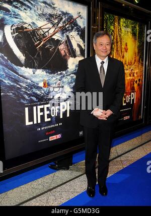 Ang Lee arriving for the premiere of Life of Pi at the Empire Leicester Square, London. Stock Photo