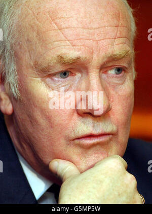 Northern Ireland secretary John Reid at a press conference in central London, with Richard Haas US President Bush's advisor to Northern Ireland, at a press conference in central London. * 29/03/02 People in Northern Ireland should remember the progress that has been made in the four years since the signing of the Good Friday Agreement, Ulster Secretary John Reid insisted. In a statement marking the fourth anniversary of the Agreement, Dr Reid said while there had been problems in the peace process, there were many positives. Stock Photo