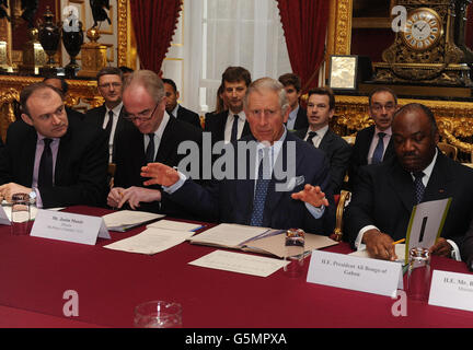 Royal deforestation meeting Stock Photo