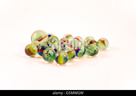 Small group of marbles Stock Photo