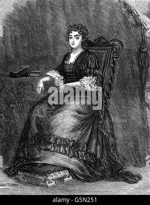 Princess Anne - Marie Anne de Bourbon (1689 –1720) was a princess of the blood at the French court of Versailles. She was the first wife of Louis Henri de Bourbon and as such was the Duchess of Bourbon and Princess of Condé by marriage. Stock Photo