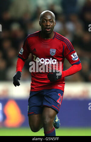 Soccer - Barclays Premier League - Swansea City v West Bromwich Albion - Liberty Stadium. Youssuf Mulumbu, West Bromwich Albion Stock Photo