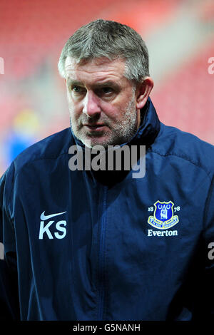 Soccer - FA Youth Cup - Third Round - Southampton v Everton - St Mary's. Everton Under 18s manager Kevin Sheedy Stock Photo