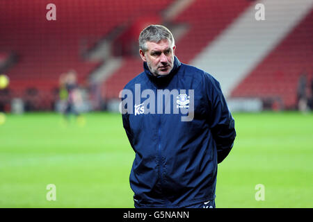 Soccer - FA Youth Cup - Third Round - Southampton v Everton - St Mary's. Everton Under 18s manager Kevin Sheedy Stock Photo