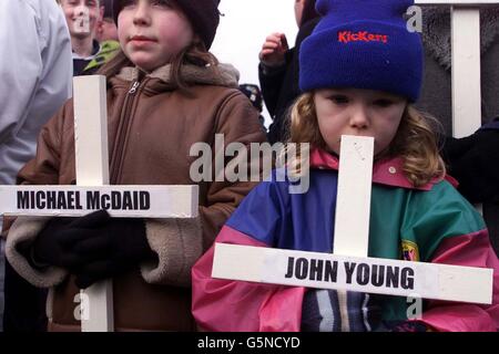 Bloody Sunday March Stock Photo