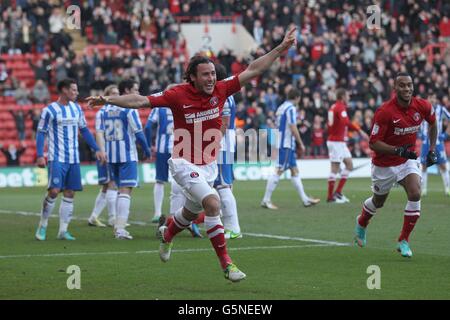 Soccer - npower Football League Championship - Charlton Athletic v Brighton and Hove Albion - The Valley Stock Photo