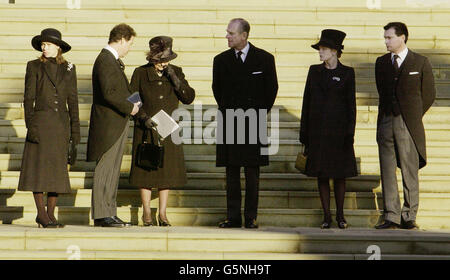 Princess Margaret Funeral Stock Photo