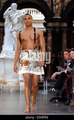 Jean Paul Gaultier Fall 2012 Menswear  Fashion, Gender fluid fashion, Man  skirt