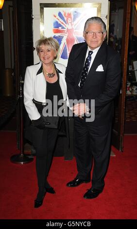 Gloria Hunniford and husband Stephen Way arriving for the press night of Viva Forever at the Piccadilly Theatre, Denman Street, London. Stock Photo